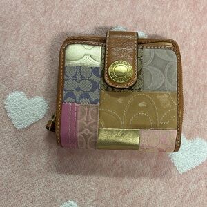 Coach Multicolor Patchwork Wallet
